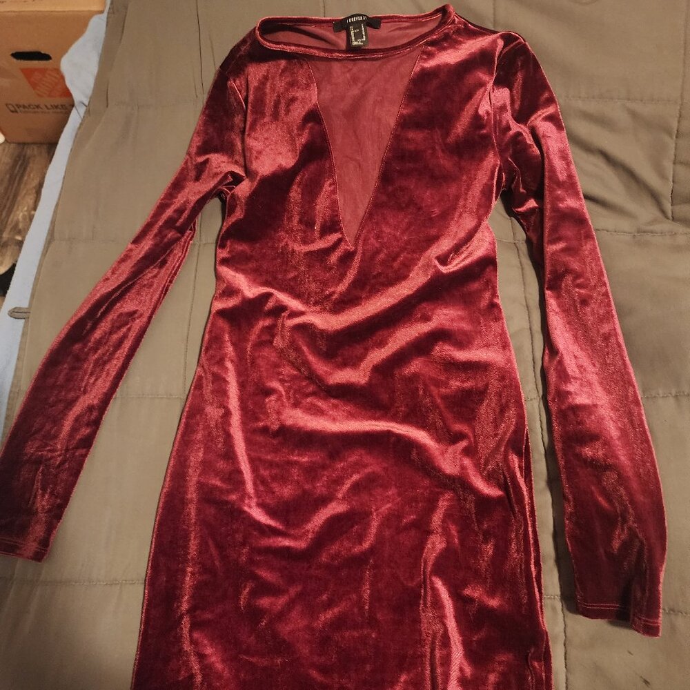 Forever 21 velvet dress